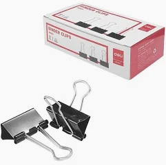 Κλιπ Μεταλλικά 25mm (Κουτί 10-12 Τμχ)