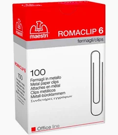 Συνδετήρες Μεταλλικοί  Νο6  (Κουτί Των 100 Τμχ)