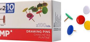 Πινέζες Απλές Έγχρωμο Κεφάλι (Κουτί)