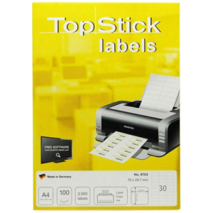 Αυτοκόλλητες Σελίδες Α4 Για Ετικέτες 7Χ3 Για Printers (Πακέτο Των 100 Σελ.)