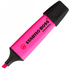 Μαρκαδόρος Υπογραμμίσεως Ροζ